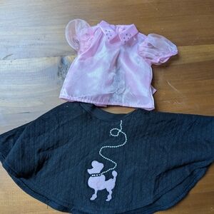 American Girl Doll Poodle Skirt Outfit
